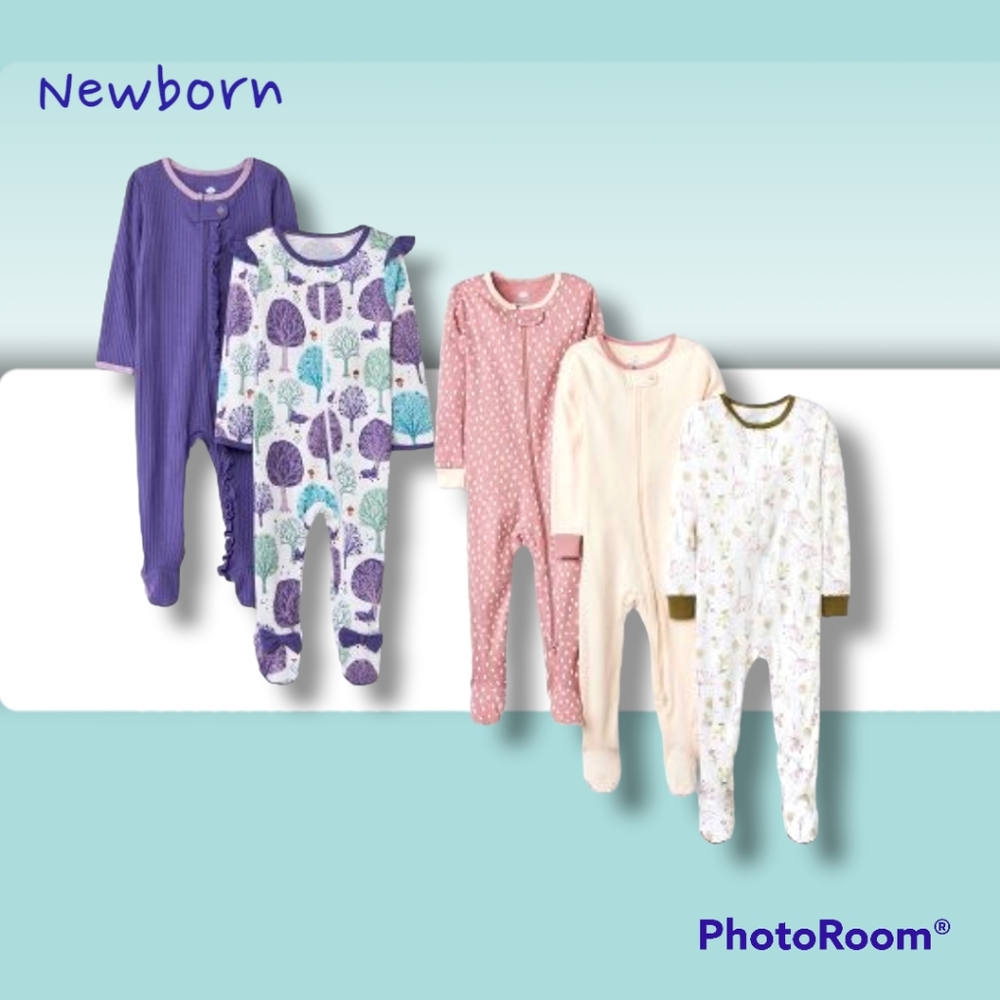 5 Piece Cloud Island Sleep N' Play Size Newborn
